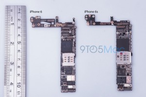 Elektronica circuit iPhone 6S gelekt